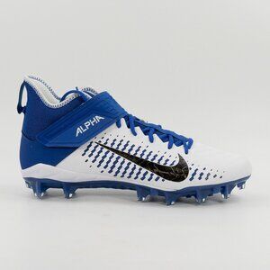 Nike Alpha Menace Pro 2 Mid White Team Royal BV3945-101 Football Cleats